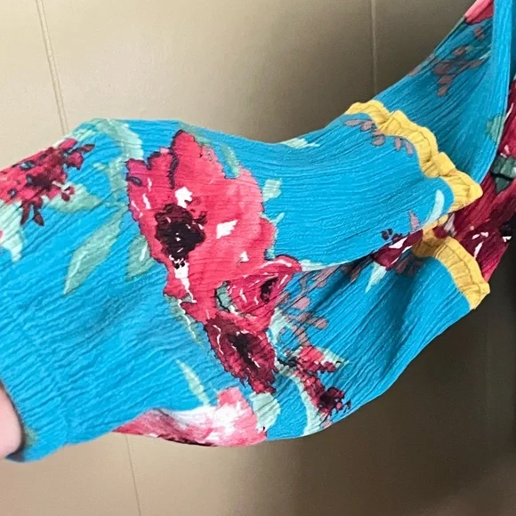 The Pioneer Woman XXL Embroidered Babydoll Floral Blouse Cottagecore Boho Spring - Picture 3 of 11